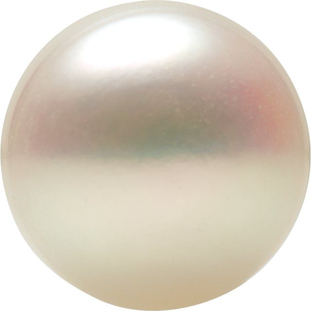 6-6.9 mm Button Half-drilled White Freshwater Pearl