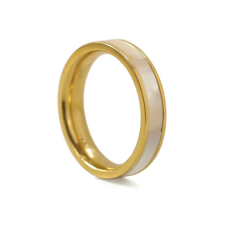 18k Gold Plated Pearl Shell Ring