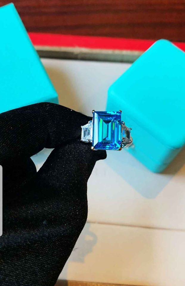 Sri Lanka Blue Crystal Ring