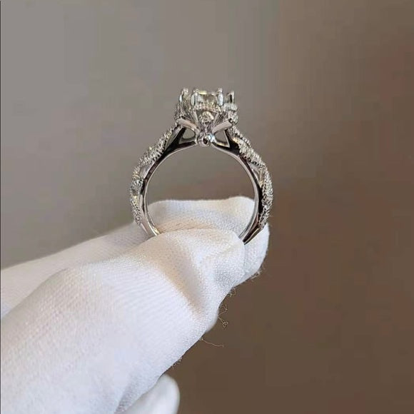 1ct Antique Moissanite Ring(007)