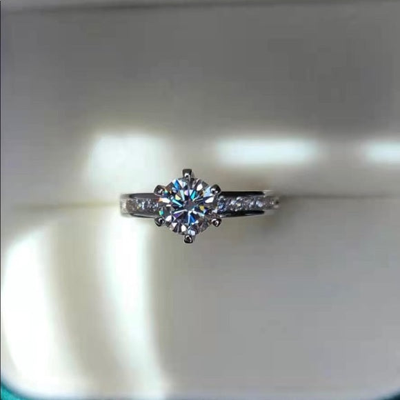 1ct Moissanite Ring Channel Set Band (012)