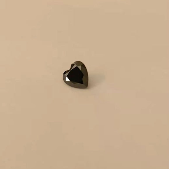 1ct Black Heart Cut Moissanite Stone
