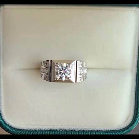 Solid 14k Gold 1ct Moissanite Ring