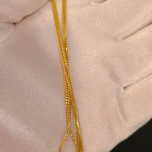 Solid 18k Gold Box Chain