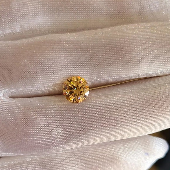 2ct Champagne Moissanite Loose Stone