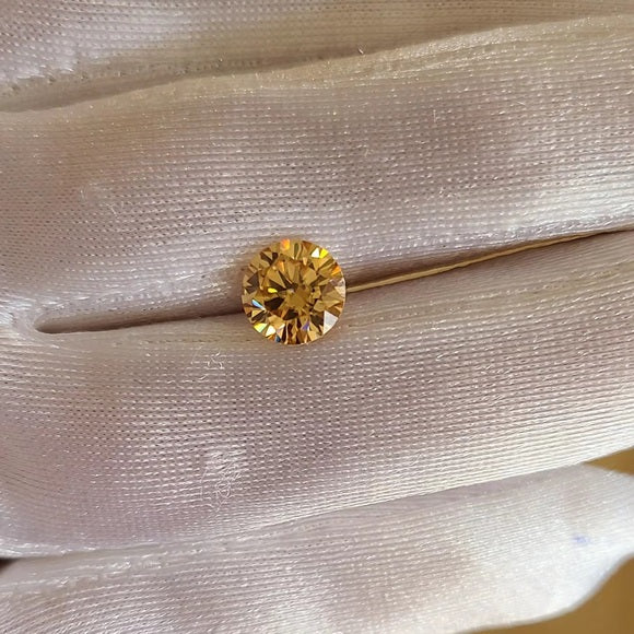 2ct Champagne Moissanite Loose Stone
