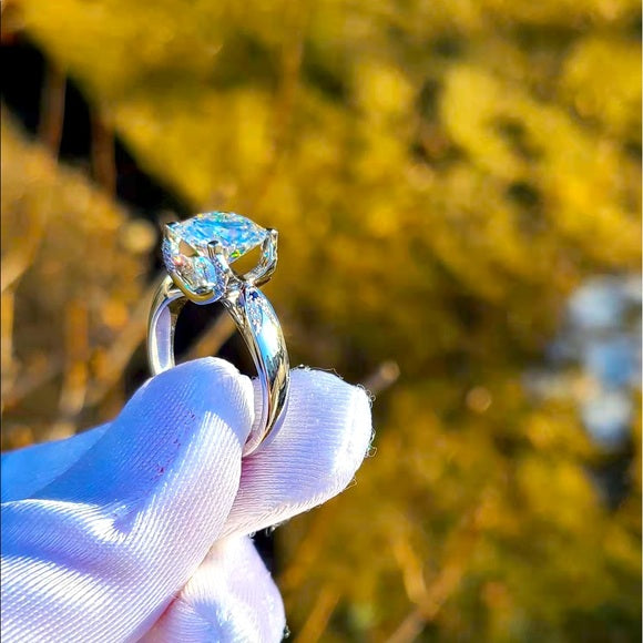 Solid 10k Gold 3ct Moissanite Ring
