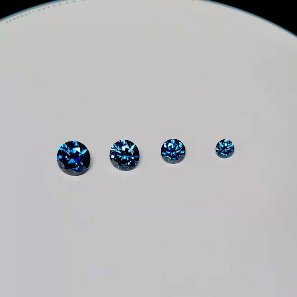 0.5ct/1ct/2ct/3ct Royal Blue Moissanite Loose Stone