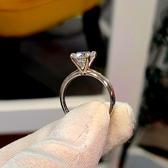 Platinum 1.5ct Lab Diamond Ring